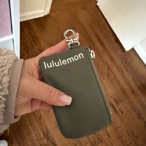 Lululemon Greyish Keychain Pouch